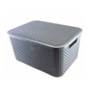 Cesto Rattan Cinza 30L  CR1262 - Monte Libano