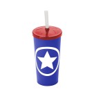 Copo com canudo 600ML  estrela  96.60 - Injetemp
